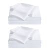 Royal Comfort 2000 Thread Count Bamboo Blend Sheet Set 2 Pack White King