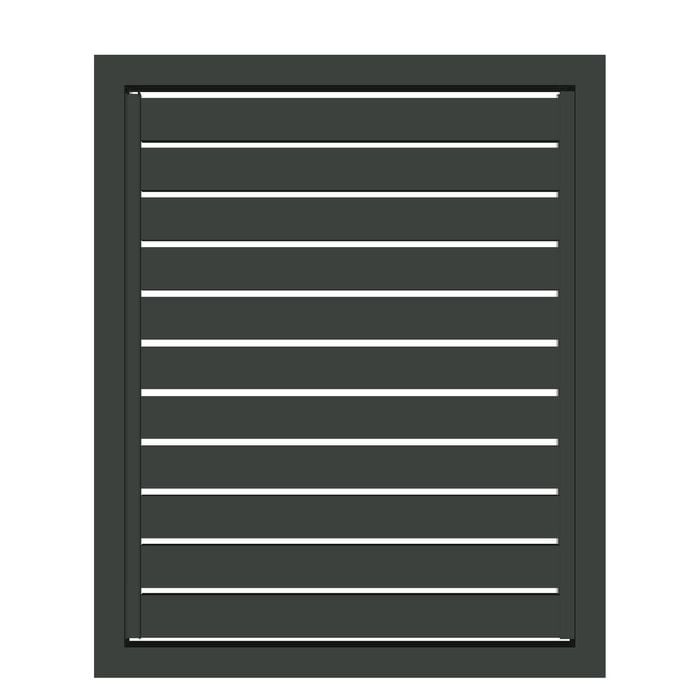 Sector Panel Fencing 1.2m x 900mm Slate Grey Slatted Gate