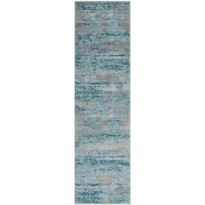 The Rug Connection Grand 115 Mid Blue 300x80cm - Medium Runner Pet Friendly Indoor Rug