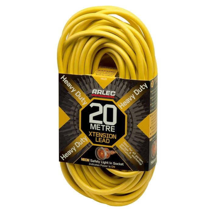 Arlec 20m 1.0mm² 10A 3 Core Heavy Duty Extension Lead