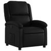 vidaXL Recliner Chair Reclining Chair Armchair Single Sofa Black Faux Leather