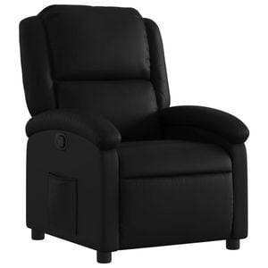 vidaXL Recliner Chair Reclining Chair Armchair Single Sofa Black Faux Leather