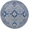 The Rug Connection Ama 358 Navy 240x240cm - Large Round Transitional Pet Friendly Indoor Rug