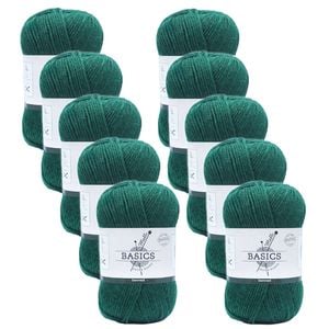 10pk Malli Super Blend Basic Crochet Knitting Yarn 8ply 100g 16x9cm Seaweed