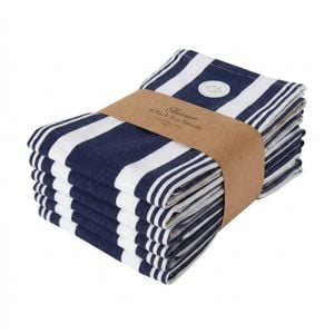6pc Cdsi Eleanor Tea Towel Recycled Cotton Kitchen Linen Assorted 50x70cm