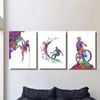 3pcs Rock Climber Surfer Mountain Biker Print 100% Australian Made 3 x 40x60cm (Metal Print)