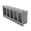 Switch Boss 5 Gang Black Poly Rocker Switch Housing Panel
