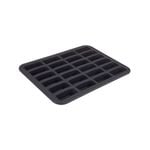 Daily Bake 24 Cup Silicone Mini Bar Pan 32.5x24.5cm Charcoal
