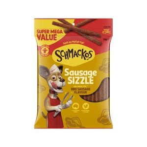Schmackos Sausage Sizzle 1kg BBQ Sausage Flavour Dog Treats