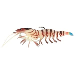 125mm Chasebaits Flick Prawn Lure - 8gm Soft Plastic Fishing Lure - Tiger Prawn