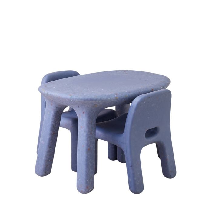 Odie Kids 3pc Table and Chair - Blue Sprinkle