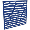ProtectorAl 300 - 1200 x 300 - 1200mm Dark Blue / Gloss White Slate Unframed Composite Deco Panel