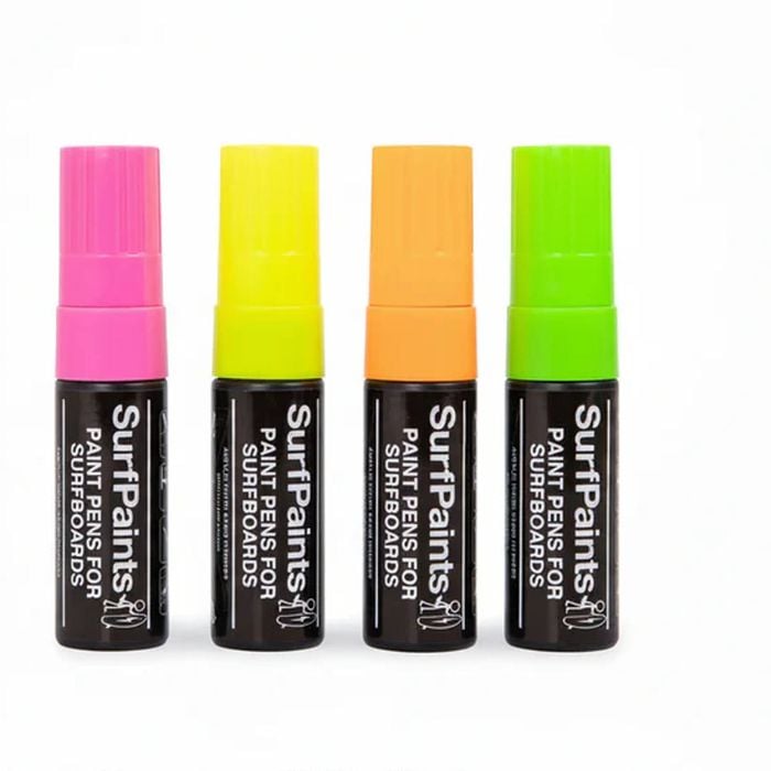 Surfpaints Fluro Acrylic Paint Pens - 15mm Durable Wide Nibs for All Surfaces