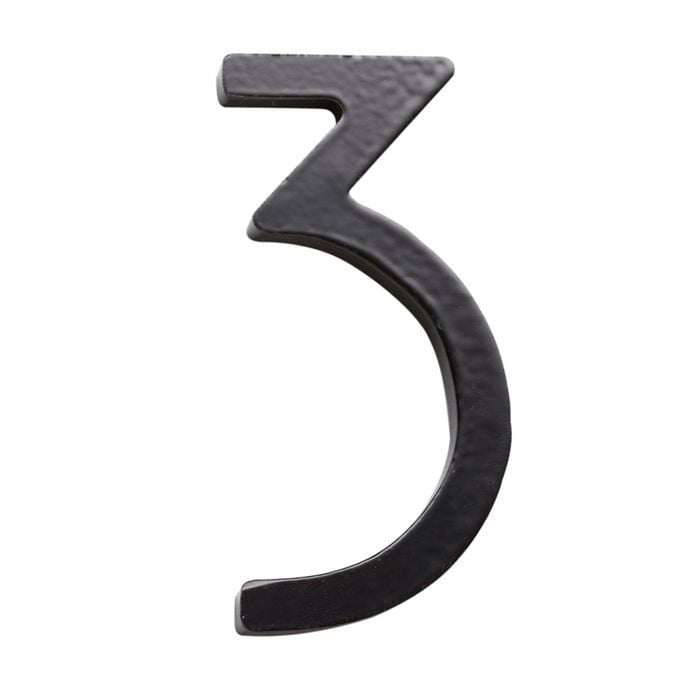 Sandleford 75mm Black Zone House Number 3