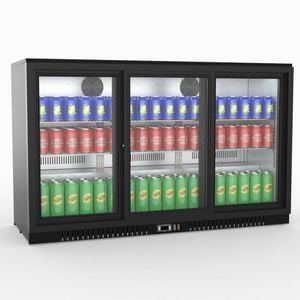 Thermaster Under Bench Three Sliding Door Bar Cooler  - Commercial Bar Fridges (lg-330sc)
