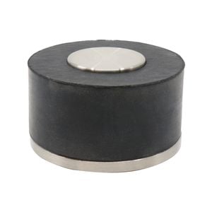 Adoored Medium Metal Round Rubber Floor Door Stop