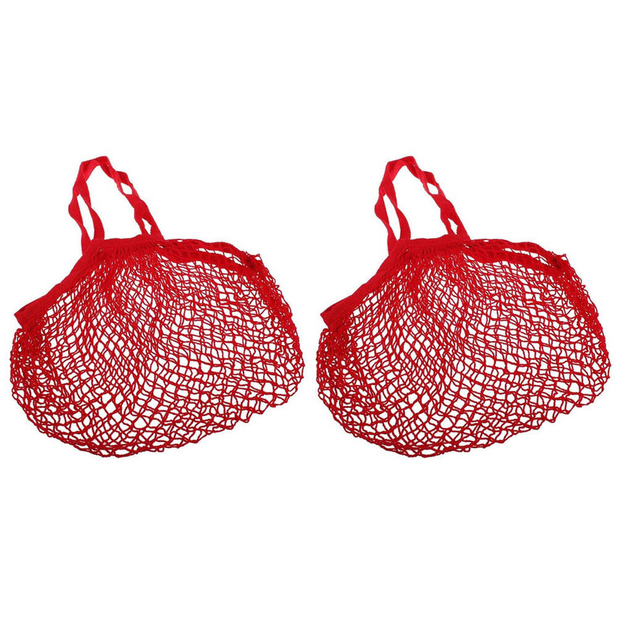 2PK Sachi Cotton String Bag Long Handle Red - Bunnings Australia