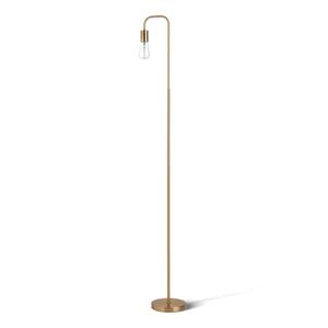 Sherwood Kara Metal Floor Lamp Brass Gold