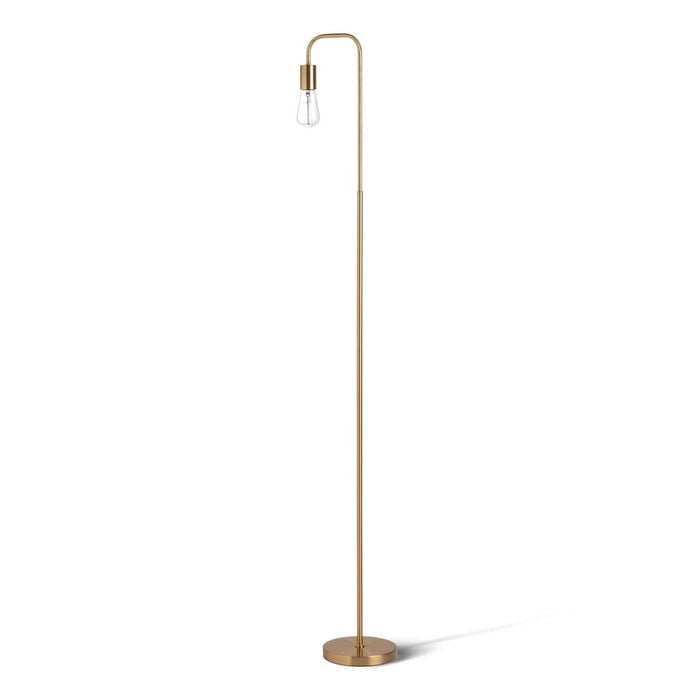 Sherwood Kara Metal Floor Lamp Brass Gold