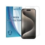 3 Pack MEZON iPhone 15 Pro (6.1") Hydrogel Film Clear Screen Protectors