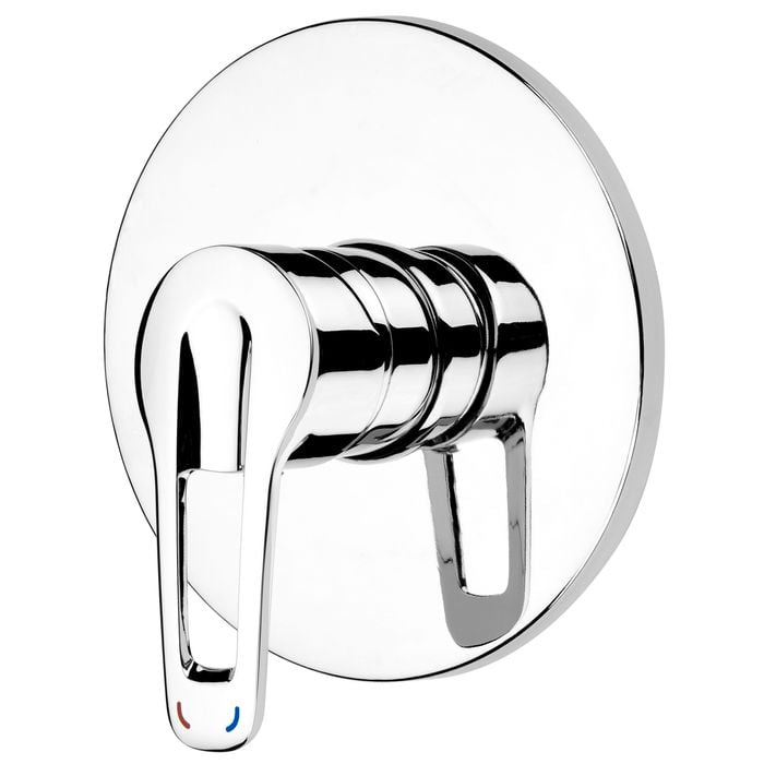 Foreno Chrome Espree Loop Lever Shower Mixer