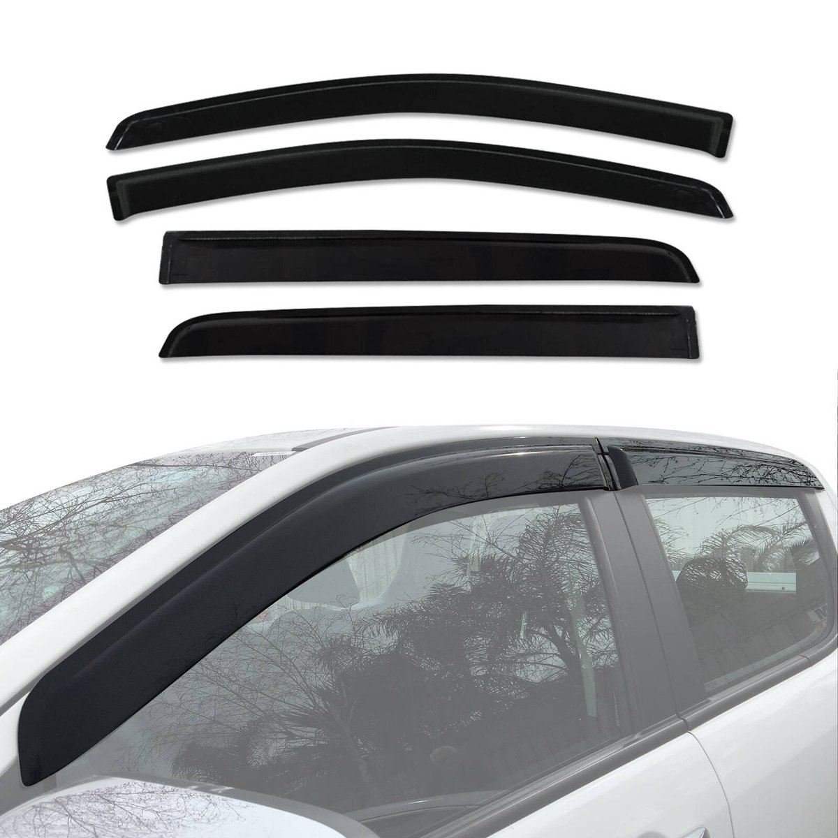 AUSGO Injection Weather Shields for Mazda BT-50 BT50 Dual Cab 2011-2020 ...