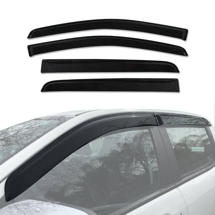 AUSGO Injection Weather Shields for Mazda BT-50 BT50 Dual Cab 2011-2020 Weathershields Window Visors Wind Deflector