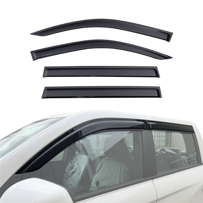 AUSGO Luxury Weather Shields for KGM SsangYong MUSSO Q261 2018-2026 Weathershields Window Visors Wind Deflectors