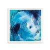 Artist Lane "The Moon Pulls the Tide " by Amira Rahim - 60x60cm White Framed Print