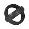 Gladiator 17.5cm Black Rubber Cross Ball Dog Toy