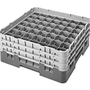 Cambro Camrack Glass Rack 49 Compartments Beige 174mm Max Glass Height Commercial Dishwasher Storage