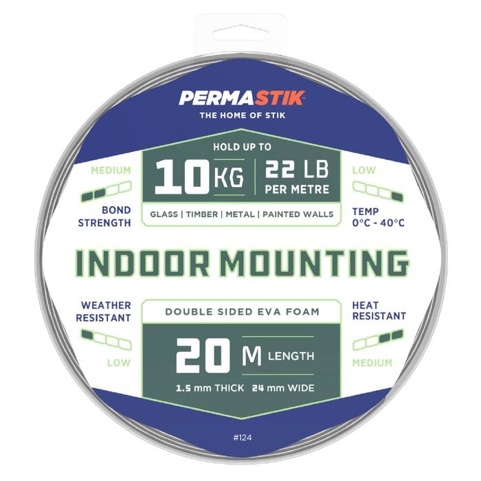 Permastik 24mm x 20m Indoor Mounting Tape