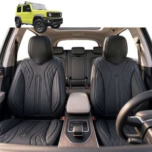 Australian Goose Front Seat Covers for Suzuki Jimny XL 2023 - Current (Auto) - PU Leather, Black (2pc)