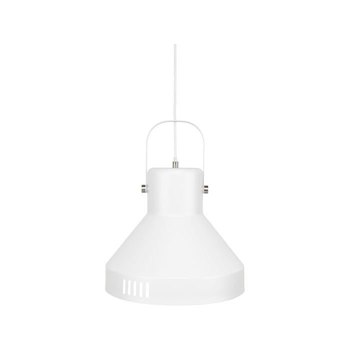 Brilliant Degraves 35cm Matte White DIY Large Industrial Style Pendant Light