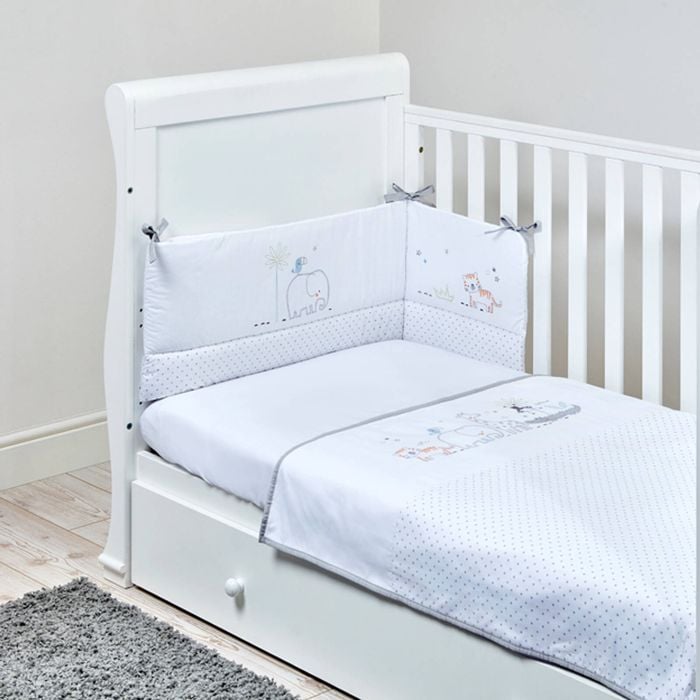 Silvercloud Safari Friends Baby 3 Piece Coverlet Bedding Set