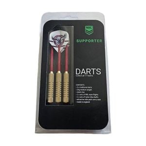 3pc NRL Darts Manly Sea Eagles Team Design Flights & Shafts Case Included