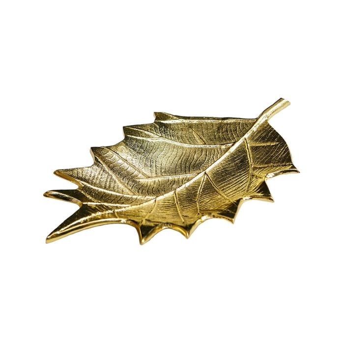 Ssh Collection Oak Small 31cm Long Decorative Leaf - Brass