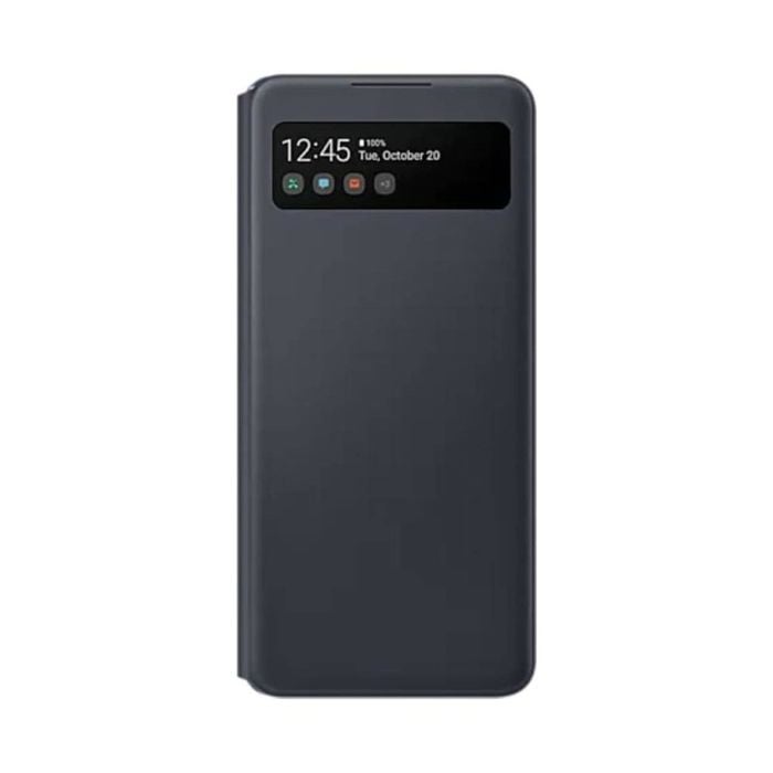 Samsung Galaxy A42 5G S View Wallet Cover Case - Black