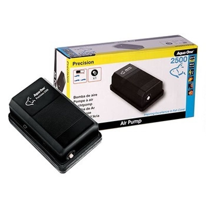 Aqua One 2500 Precision Single Outlet Aquarium Air Pump (1 x 160 Litres per Hour)