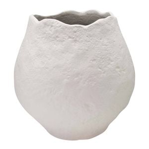 J.Elliot Home Kristen Wide Flower Vase 27x19x27cm White