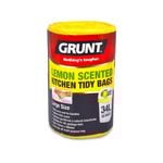 GRUNT 34L Lemon Scented Kitchen Tidy Bags - 50 Pack