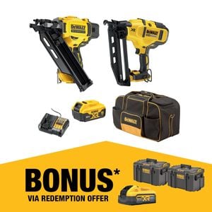 DeWALT 18V XR 2 Piece 5.0Ah Nailer Kit DCZ244P1-XE