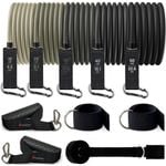 METEOR 5-70kg Resistance All-in-One Resistance Bands Set (Black Gradient)