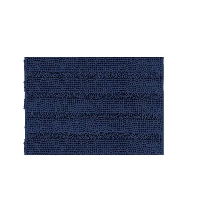 Chenille Bath Mat Runner Non Slip Thick Soft Stripe Design 50 X 81cm