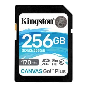 Kingston Technology Canvas Go! Plus Memory Card 256 GB SD Class 10 UHS-I [SDG3/256GB]