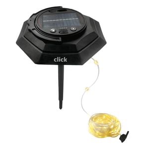 Click Solar Lantern And Retractable 12m String Light With Power Bank