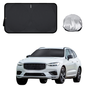 Front Windscreen Sun Shade for Volvo XC60 2017 - Current Mk I Facelift, Mk II - Standard 150 x 85 cm - Black