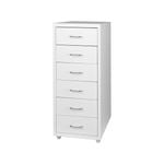 Levede 6-Drawer Filing Cabinet Steel White