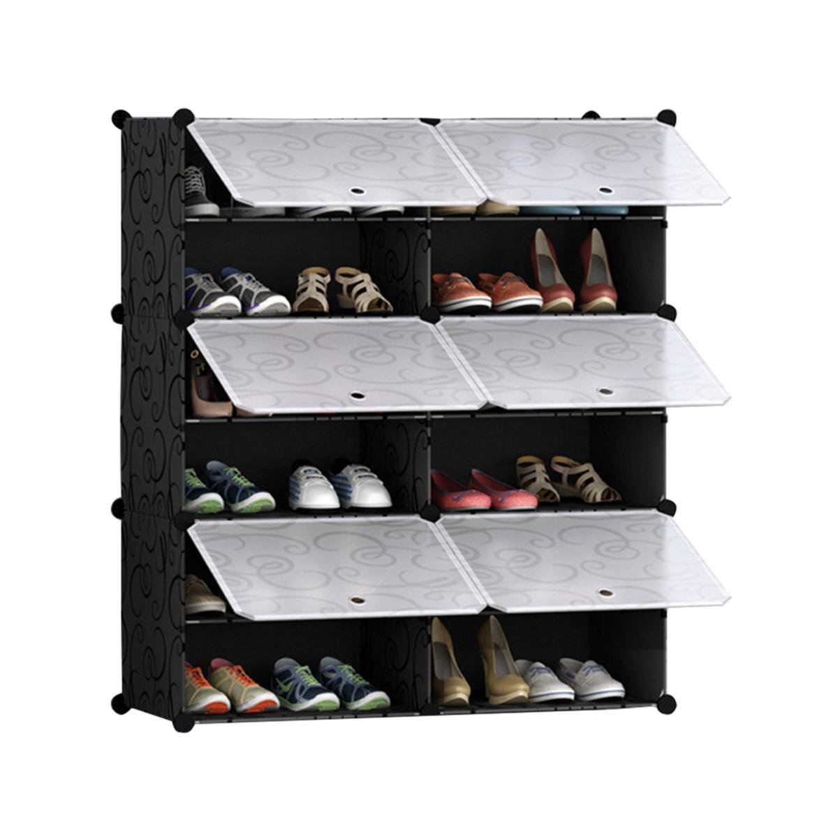 SOGA 6 Tier 2 Column Shoe Rack Organizer Storage Stackable - Bunnings ...
