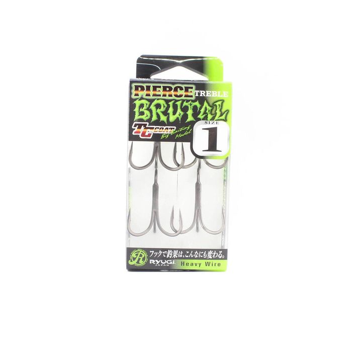 Ryugi Pierce HPB074 Pierce Treble Brutal Heavy Duty Fishing Hook 1